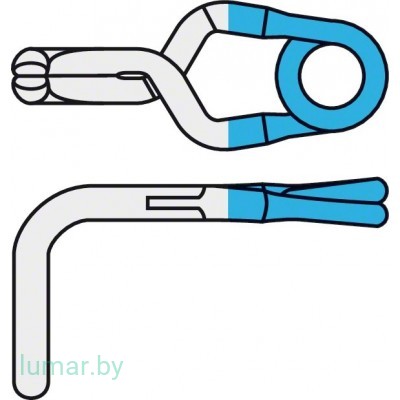 Аневризмоклипса YASARGIL титановая, постоянная, стандартная, изогнутая под прямым углом, 7 мм, артикул - FT820T