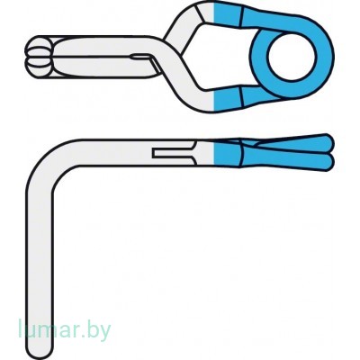 Аневризмоклипса YASARGIL титановая, постоянная, стандартная, изогнутая под прямым углом, 10 мм, артикул - FT822T