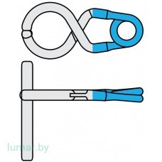 Аневризмоклипса T-образная, титановая, стандартная, постоянная, асимметричные бранши 13 мм
