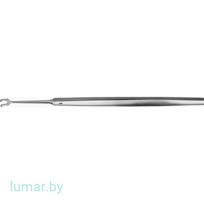 Ретрактор ROLLET, 2 зубца, остроконечный, 130 мм, артикул - OA336R