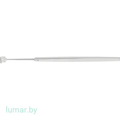 Ретрактор ROLLET, 4 зубца, тупоконечный, 135 мм, артикул - OA338R