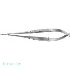 Микроножницы с пружинной рукояткой, прямые, 105 мм