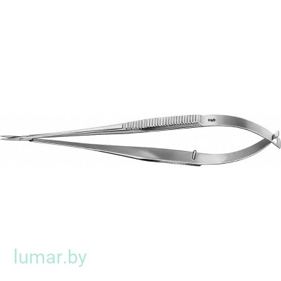 Микроножницы с пружинной рукояткой, прямые, 105 мм, артикул - OC496R