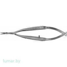 Микроножницы VANNAS с рифленой рукояткой, прямые, 85 мм