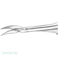 Микроножницы VANNAS с рифленой рукояткой, изогнутые, 85 мм