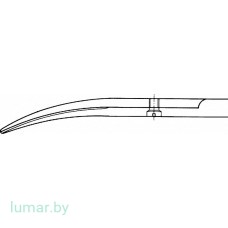 Ножницы COTTLE-KNAPP для пластической хирургии, изогнутые, тупоконечные, 105 мм