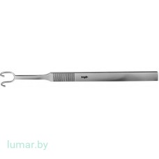 Ретрактор FOMON, 2 зуба, тупоконечный, 145 мм