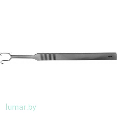 Ретрактор COTTLE, 2 зуба, остроконечный, правосторонний, 145 мм, артикул - OL203R