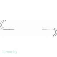 Крючок CONVERSE двухсторонний, 7х12 мм / 8х12 мм, длина 120 мм