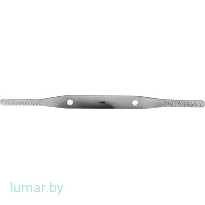 Рашпиль FOMON костный, двухсторонний, крупнозернистый, 6.5/7.5 мм, 215 мм, артикул - OL406R