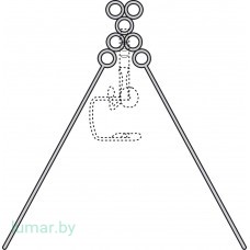 Устройство для поддержки инструментария DRAFFIN (опора для груди), с 4 кольцами для регулировки высоты