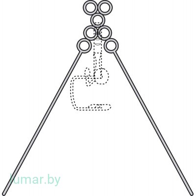 Устройство для поддержки инструментария DRAFFIN (опора для груди), с 4 кольцами для регулировки высоты, артикул - OM186R