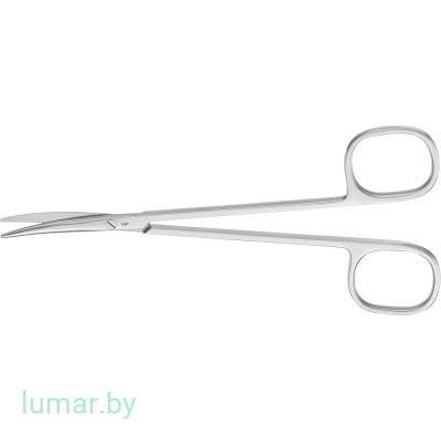 Ножницы BABY-METZENBAUM с квадратными ручками, изогнутые, 145 мм, артикул - BC023R