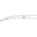 Ножницы LITTLER с отверстием в браншах, изогнутые, 115 мм, артикул - BC163R