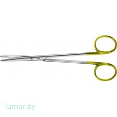 Ножницы BABY-METZENBAUM с твердосплавными вставками, деликатные, прямые, тупоконечные, 145 мм