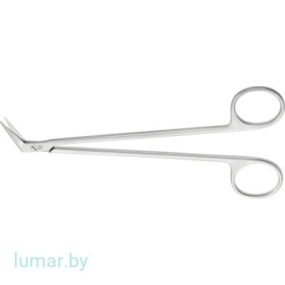 Ножницы DE'BAKEY сосудистые, изогнутые под углом 60°, 155 мм, артикул - BC657R