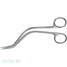 Ножницы DE'BAKEY офсетные, s-образные, изогнутые под углом 45°, 155 мм