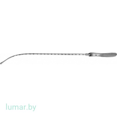 Зонд SIMS маточный, градуированный, изогнутый, гибкий, диам. 4 мм, 330 мм, артикул - EO012R