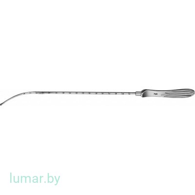 Зонд MARTIN маточный, градуированный, изогнутый, диам. 3 мм, 300 мм, артикул - EO015R