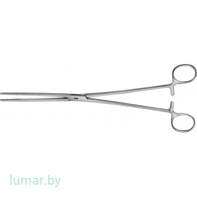 Щипцы BOZEMANN прямые, рифленые, 260 мм, артикул - EO080R