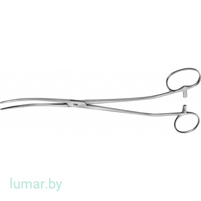 Щипцы BOZEMANN-DOUGLAS S-образные, рифленые, 260 мм, артикул - EO085R