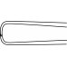Щипцы BRAUN с одним зубом, деликатные, прямые, 1х1 зуб, 250 мм, артикул - EO108R