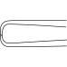 Щипцы COLLIN-POZZI крючковые, прямые, 250 мм, артикул - EO122R