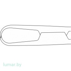 Щипцы ABEL крючковые, с винтом, усиленные, прямые, 1х1 зуб, 280 мм