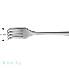 Щипцы CZERNY маточные, крючковые, прямые, 4х4 зуба, 200 мм