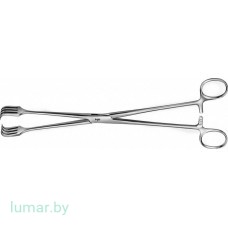Щипцы AESCULAP-PRATT крючковые, прямые, 4х4 зуба, 260 мм