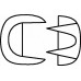 Щипцы JACOBS-VULS прямые, 2х2 зуба, 215 мм, артикул - EO202R