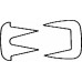Щипцы MUSEUX средние, прямые, 2х2 зуба, 240 мм, артикул - EO221R