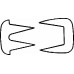 Щипцы MUSEUX средние, изогнутые, 2х2 зуба, 240 мм, артикул - EO226R