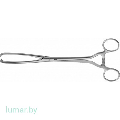 Щипцы MUSEUX большие, прямые, 3х3 зуба, 265 мм, артикул - EO240R