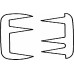 Щипцы MUSEUX экстра большие, прямые, 3х3 зуба, 265 мм, артикул - EO242R