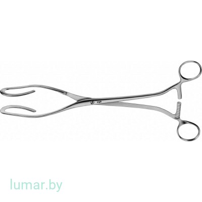 Щипцы DARTIGUES для подъема матки, прямые, 255 мм, артикул - EO407R