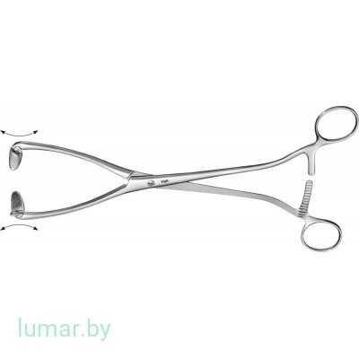 Щипцы COLLIN с подвижными браншами, прямые, 265 мм, артикул - EO420R