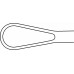Кюретка RECAMIER маточная, острая, гибкая, № 1, 8.5 мм, артикул - ER241R