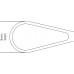 Кюретка RECAMIER маточная, острая, негибкая, № 10, 23.5 мм, артикул - ER230R