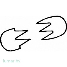 Щипцы HERFF для прокалывания мембраны, изогнутые, 255 мм