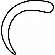 Крючок BOSE трахеальный, левосторонний, 165 мм