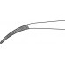 Микропинцет изогнутый, рифленый, 105 мм, артикул - BD312R