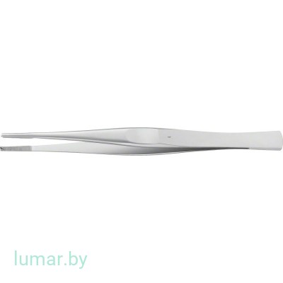 Пинцет LANE 1х2 зуба, 180 мм, артикул - BD606R