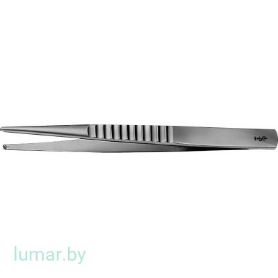 Пинцет TREVES диссекционный, 1х2 зуба, 125 мм, артикул - BD608R