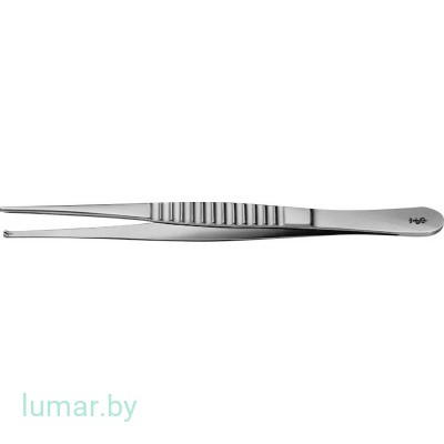 Пинцет TREVES диссекционный, 1х2 зуба, 150 мм, артикул - BD609R