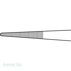 Зажим оскольчатый, деликатный, рифленый, 80 мм