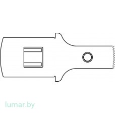 Лезвие пилы, быстросъемное, с ограничителем глубины, 25/10/0.5 мм