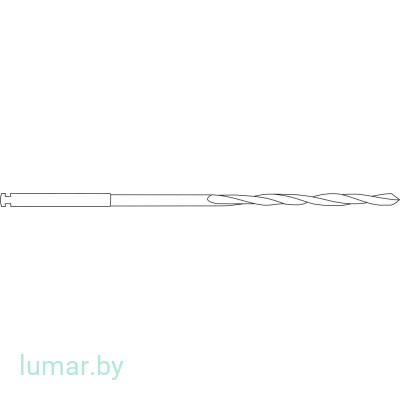 Сверло, диам. 2.0 мм, длина 125/100 мм, с хвостовиком AO, артикул - GC378R