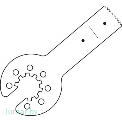 Лезвие пилы, со звездообразным соединением, 25/10/0.5/0.5 мм, артикул - GC605R