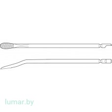 Лезвие для пил GB130R/GB391R для сглаживания костной поверхности, изогнутое книзу, длинное